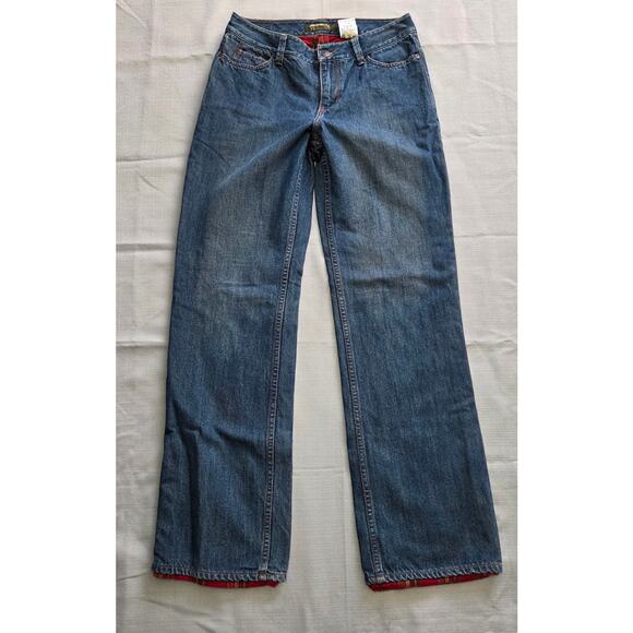 Eddie Bauer Warm Lined Straight Jeans Woman's Size 4 (28x30.5) - Picture 1 of 8